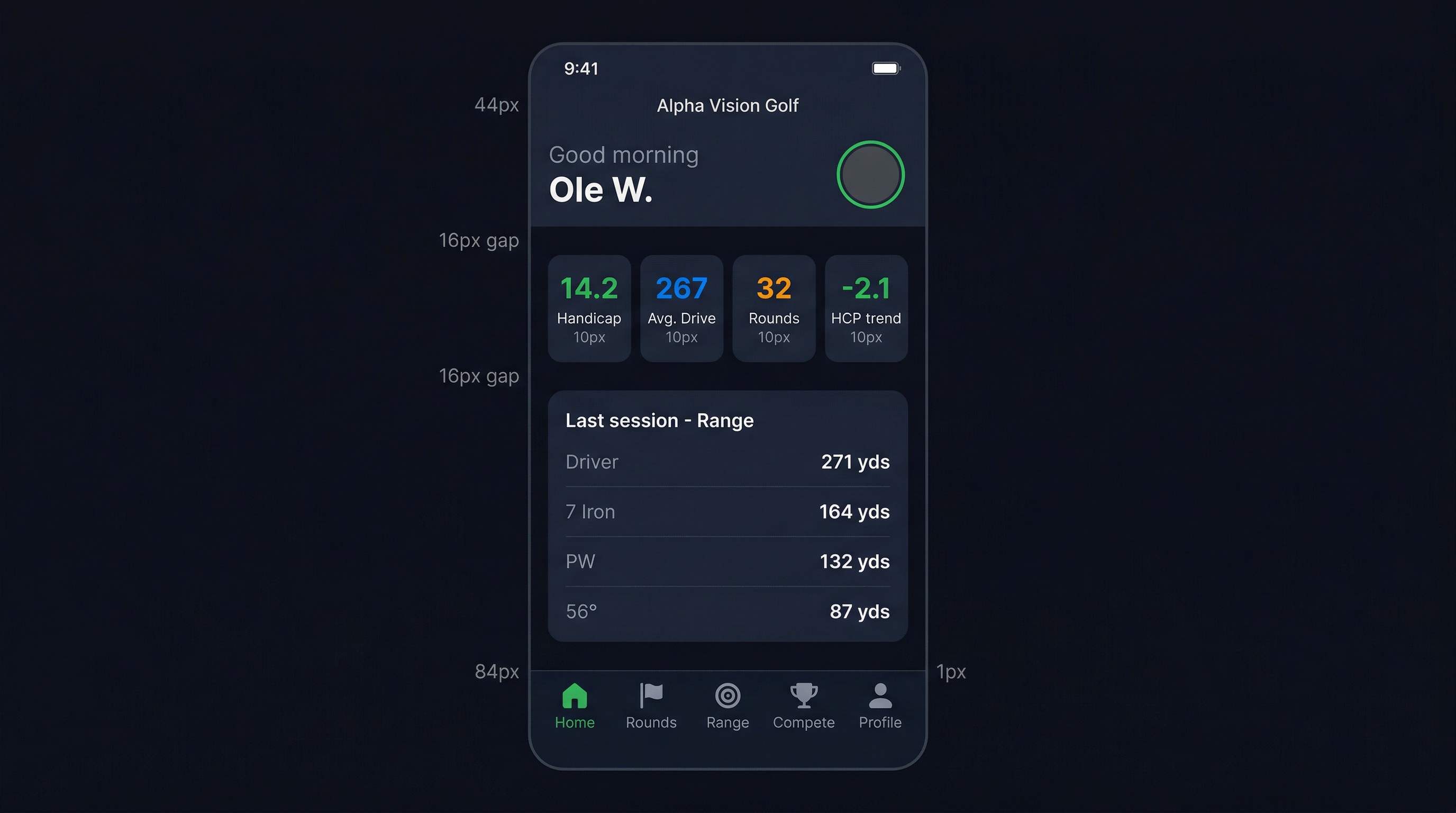 Alpha Vision Golf App