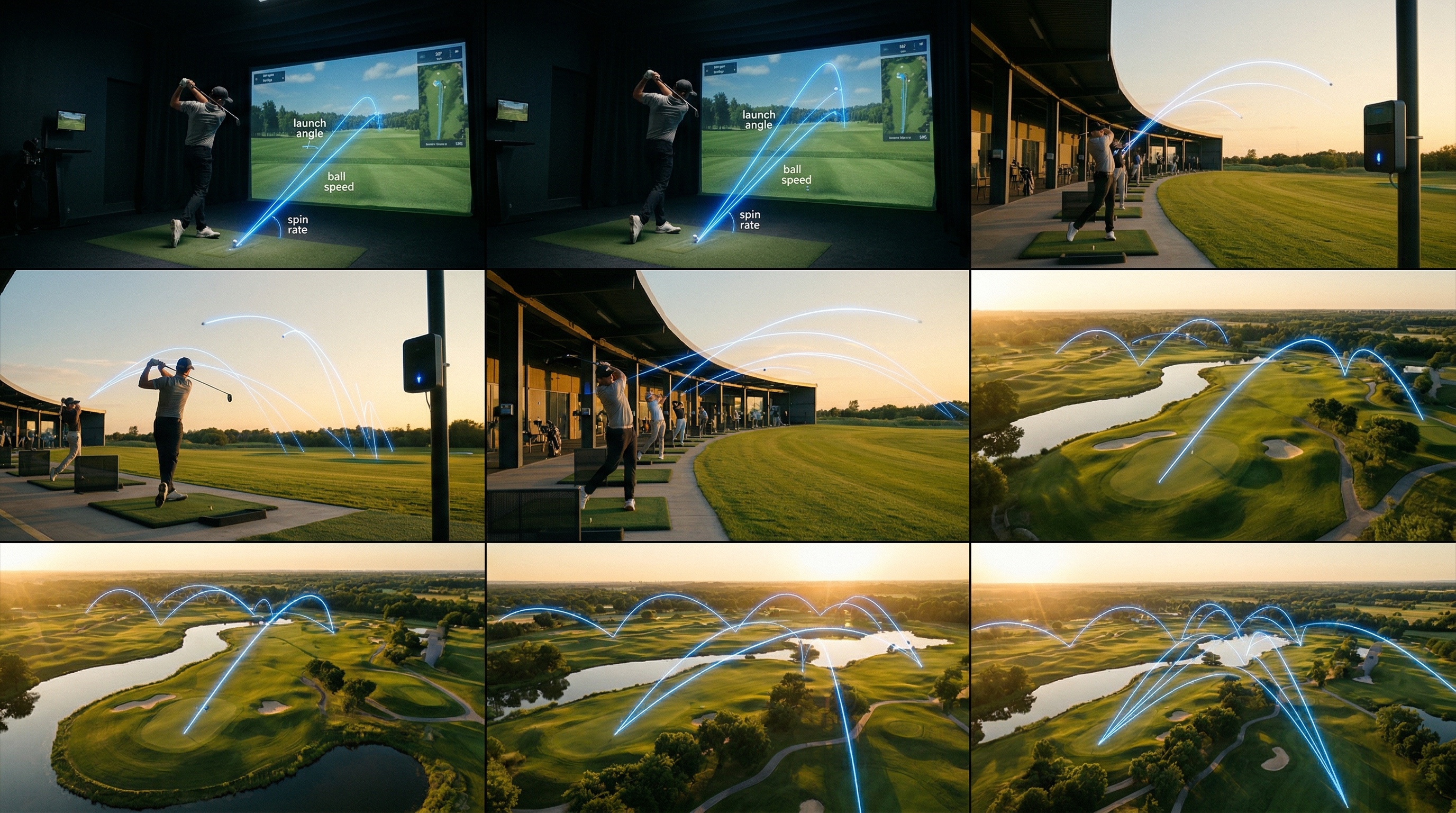 Alpha Vision golf tracking: from simulator to range to course